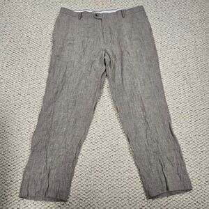 Joseph Abbound LeoMaster Capritex Linen Made In Italy Slacks Dress Pant 40 Men's